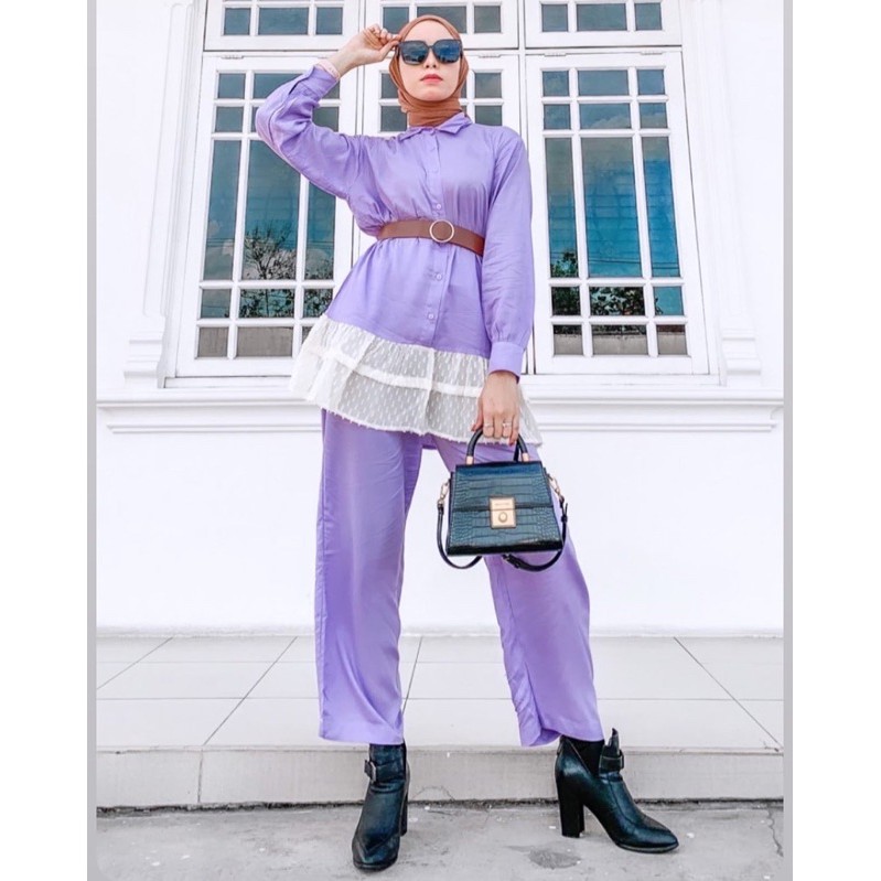 

set lilac renda