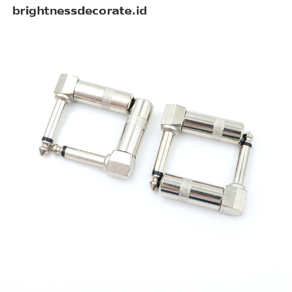 [birth] 4x 90 Degree Right Angle 6.35mm 1/4&quot; Male Mono Phone Welded Jack Plug 0 0 0 0 0 [ID]