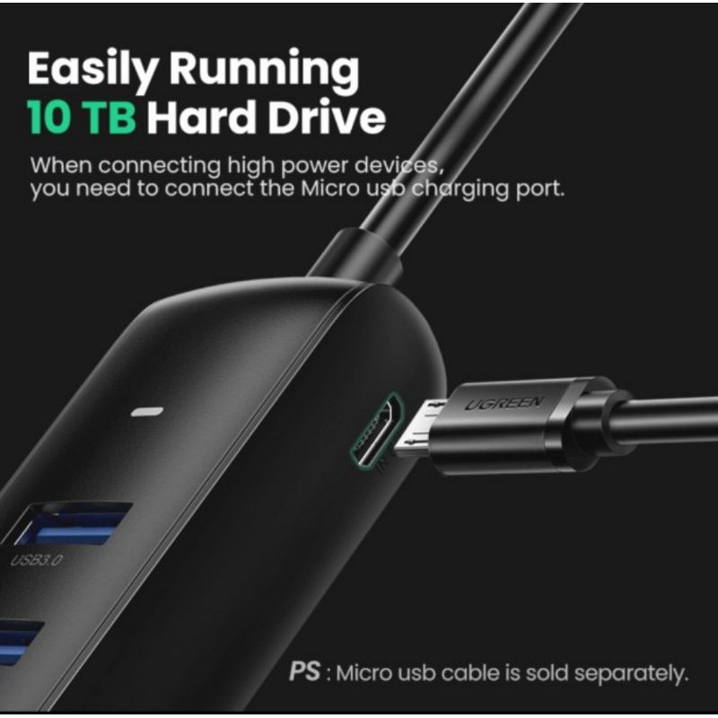 Ugreen Hub 3.0 Splitter 4 Ports Type C / Usb 3.0 - Ugreen Splitter Hub Usb 3.0 High Speed