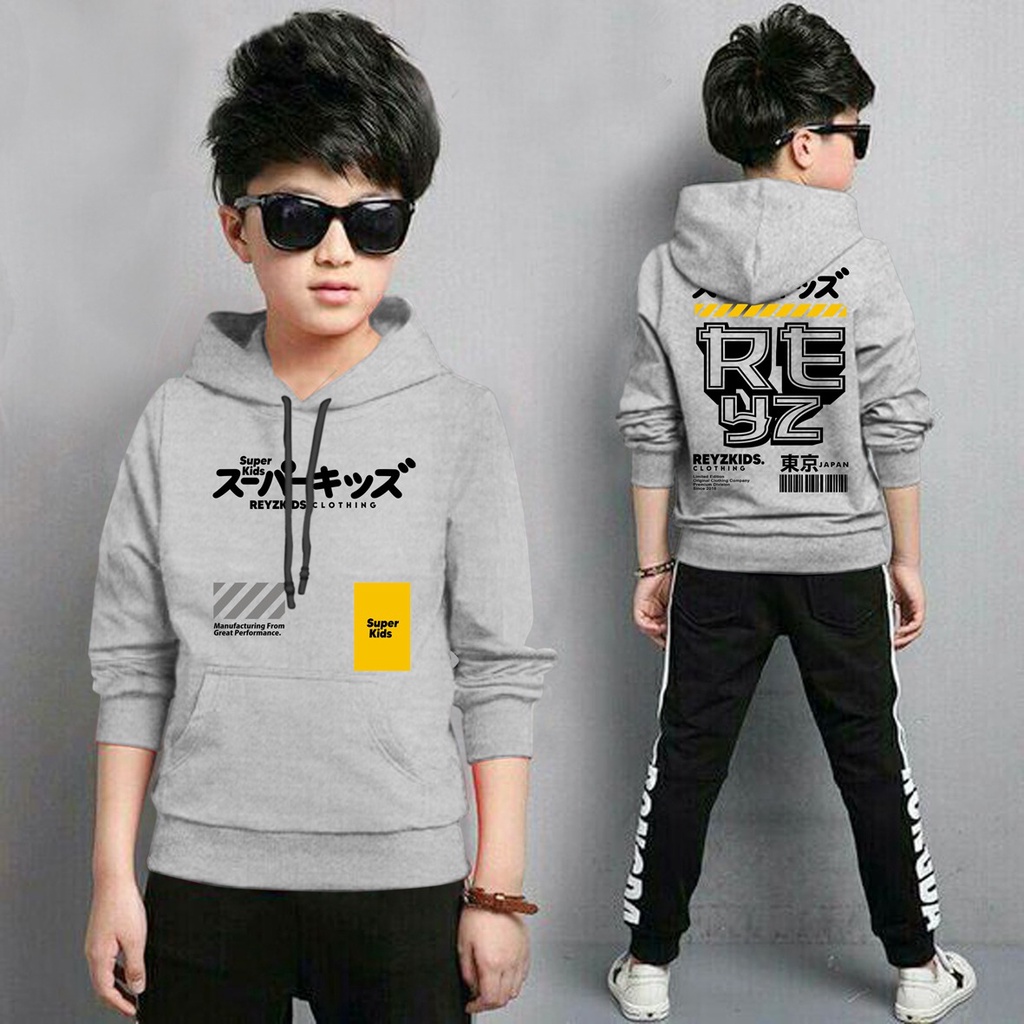 Jaket Anak Laki Laki/Jaket Anak Terbaru/Hoodie Anak Reyz  Gaming Bahan Fleece Tebal 4-11 TAHUN