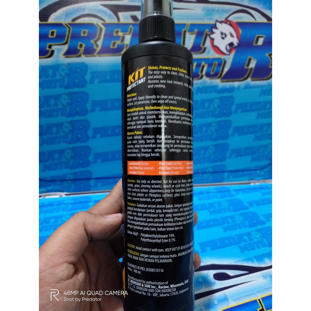 DETAILING PELINDUNG PENGKILAP DASHBOARD INTERIOR MOBIL KIT PROTECTANT 300ML