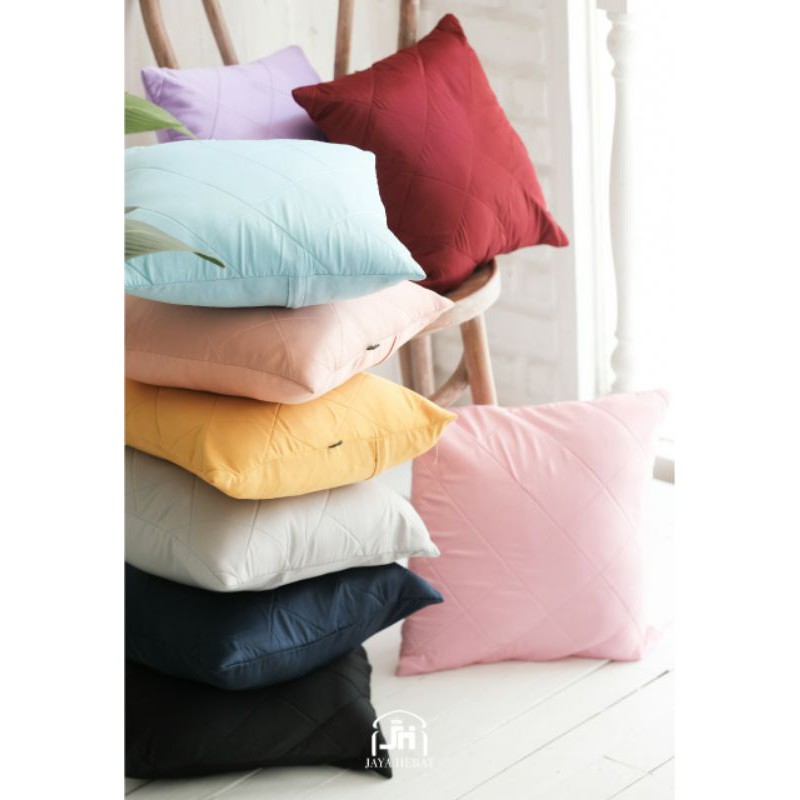 SARUNG BANTAL SOFA SATIN PREMIUM MEWAH 40X40 COVER SARUNG