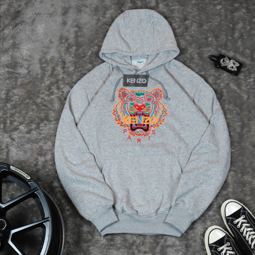 JAKET SWEATER HOODIE BS KNZ TIGER EMBROIDERY UNISEX PREMIUM QUALITY