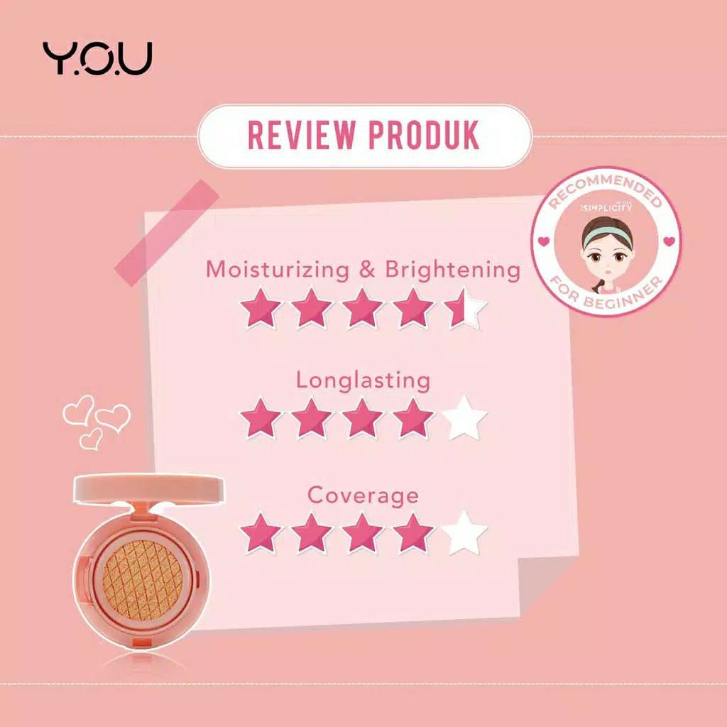 Kosmetik You The Simplicity Color Corrector CC Cushion by YOU Makeups