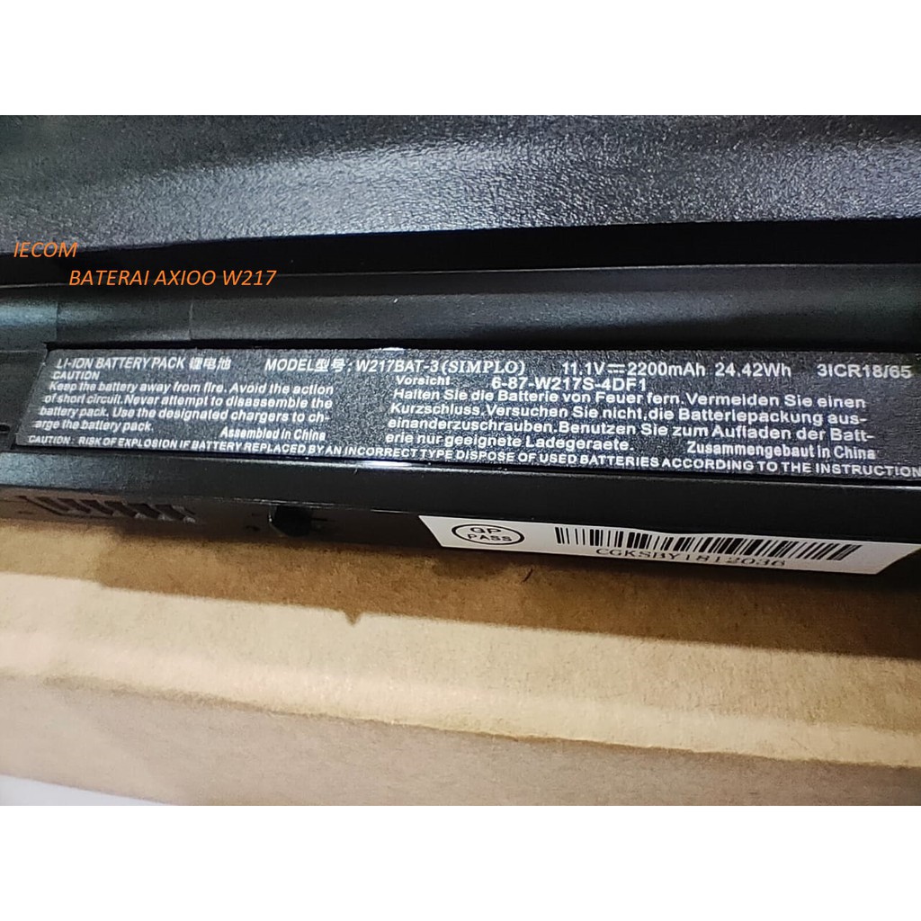 BATERAI AXIOO ORI W217 Axioo Pico CJM D623
Axioo Pico CJM D823