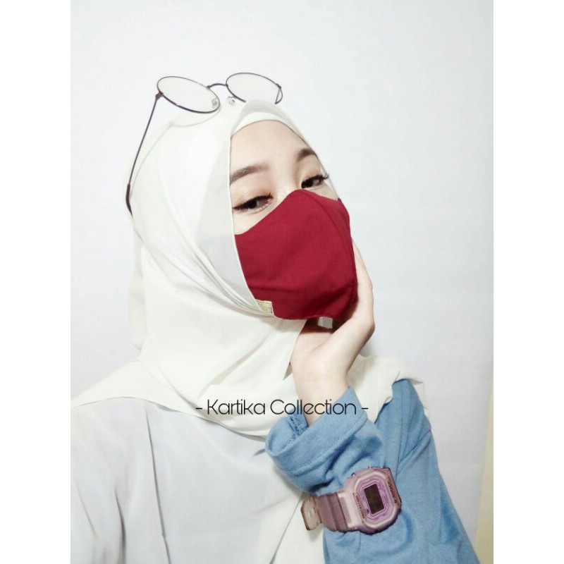Masker Kain 3 Lapis Polos Daily