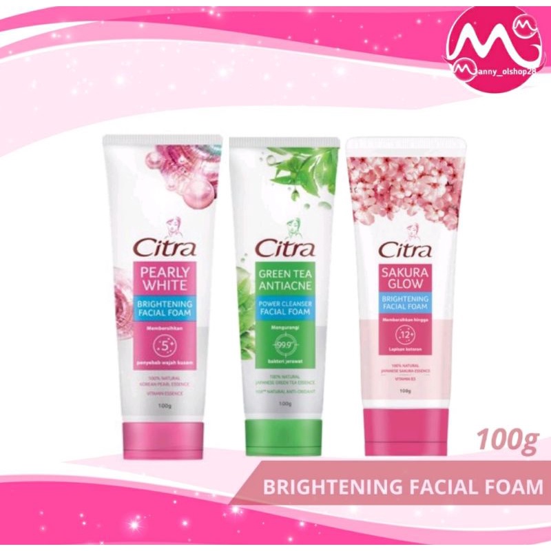 Citra Facial Foam 100g / Citra Sabun Wajah / Sabun Wajah Citra