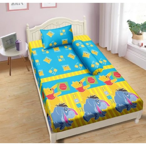 Sprei Single Lady Rose Terlaris Winnie The Pooh 120x200