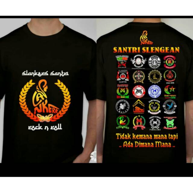 KAOS SLANK SANTRI LOGO LOGO || SANTRI SLENGEAN || SLANKERS SANTRI || GOSIPJALANANSTORE