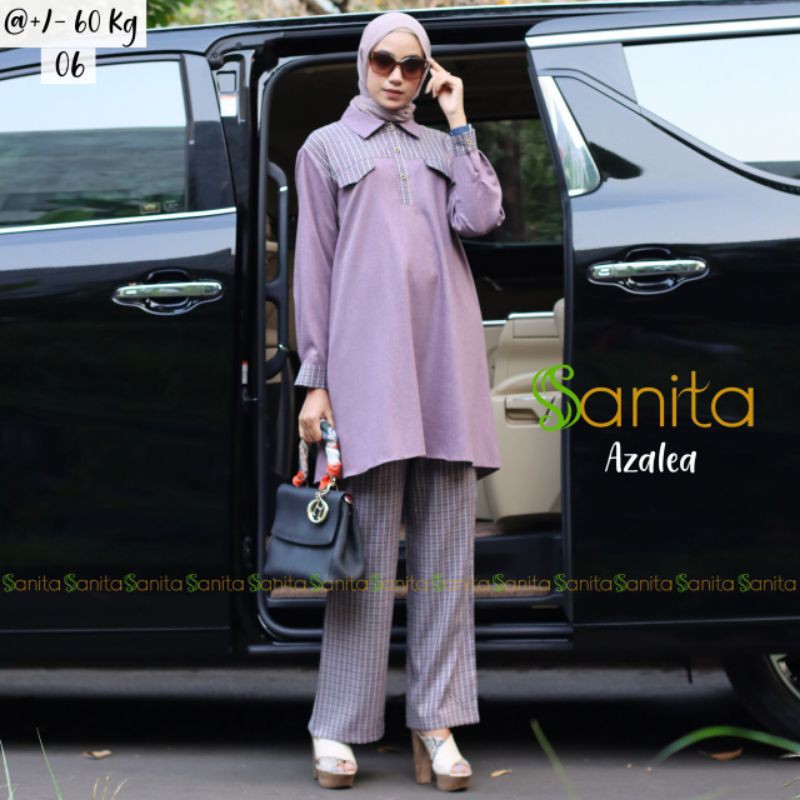 azalea set atasan dan celana by sanita