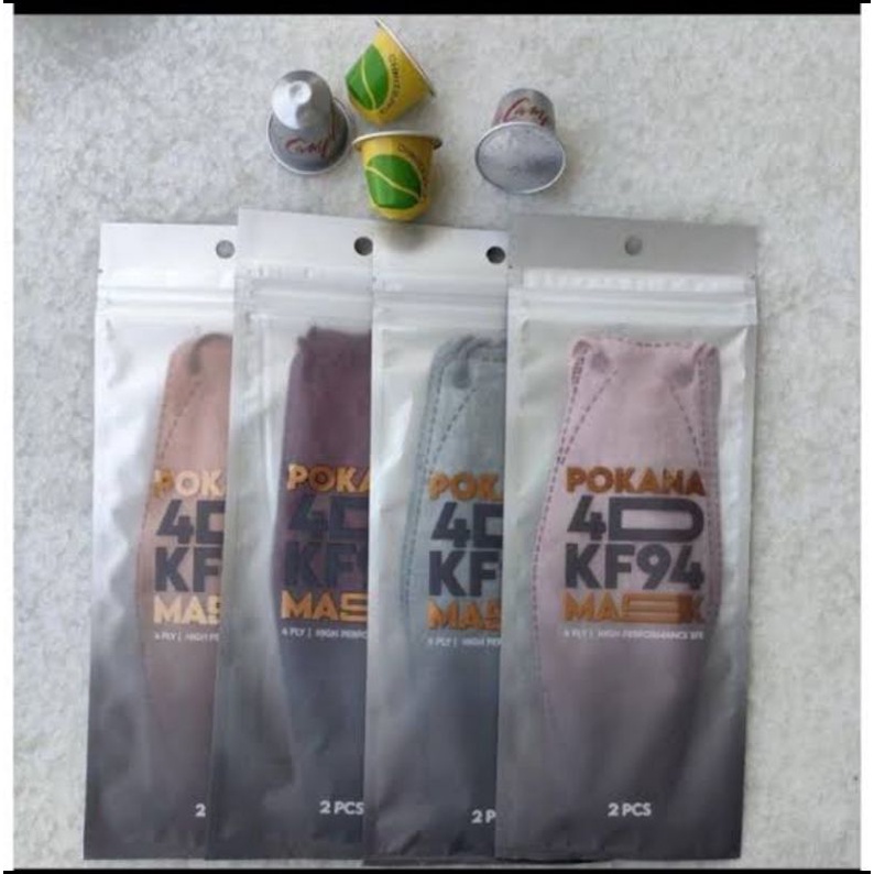 POKANA 4D KF94 Mask Isi 2 Pcs