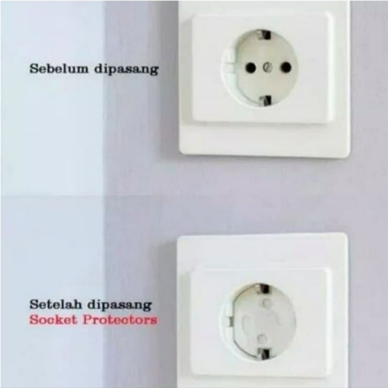 Pengaman Stopkontak Otomatis Pengaman Bayi Pengaman Listrik Electric Socket Protection