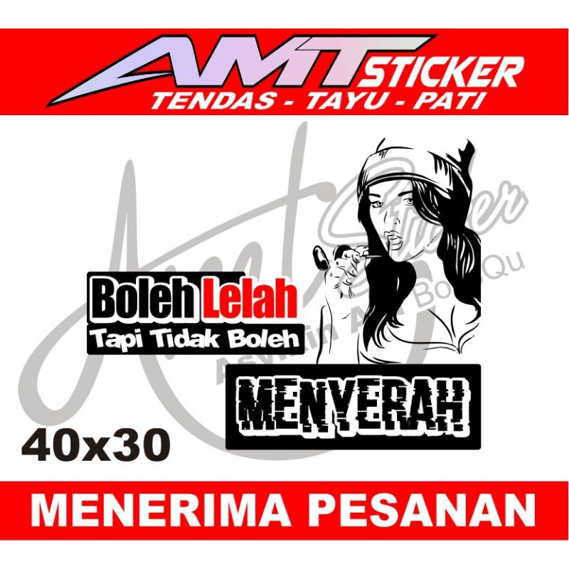 Cutting Stiker - Stiker Kaca Samping Truk - Stiker Kaca Mobil - Stiker Kata-kata