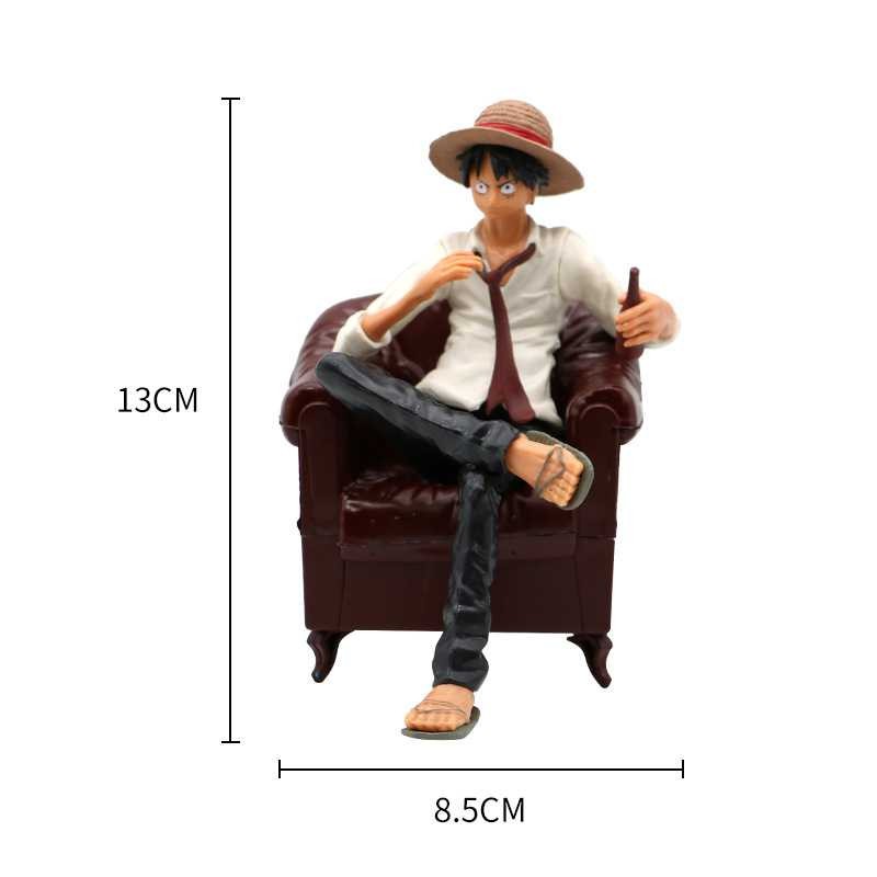 Terbaru ! Apaffa Action Figure One Piece Model Luffy Sitting on Sofa 1 PCS - AP2