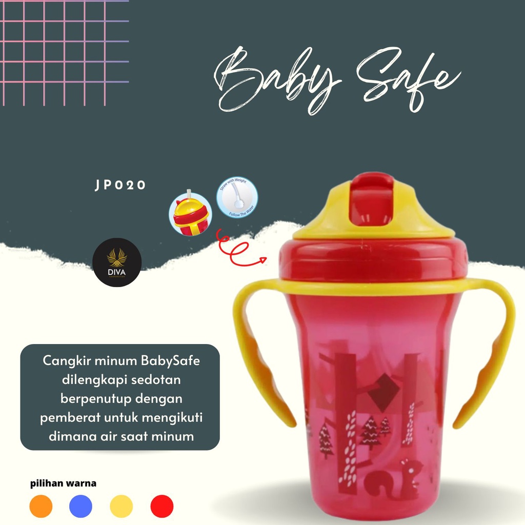 Babysafe CUP WEIGTHED STRAW JP020