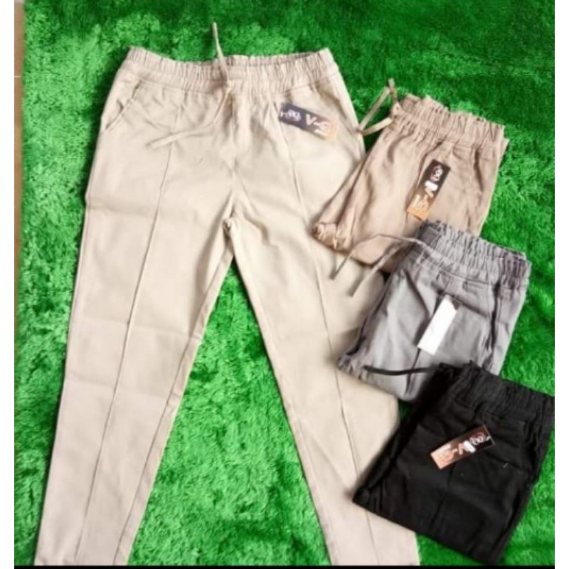 Baggy Pants Twill Premium Celana Wanita