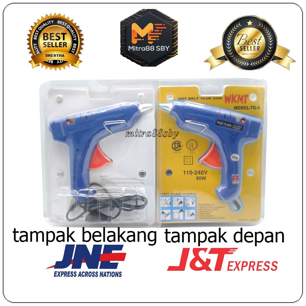 Mitra88sby Lem Tembak Pistol kecil 20watt dan besar 80 Watt - Hot Melt Glue Gun