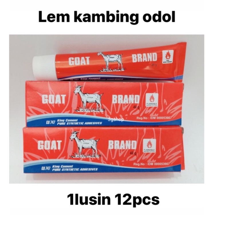 

Lem Goat kambing odol 40gr harga per PCS