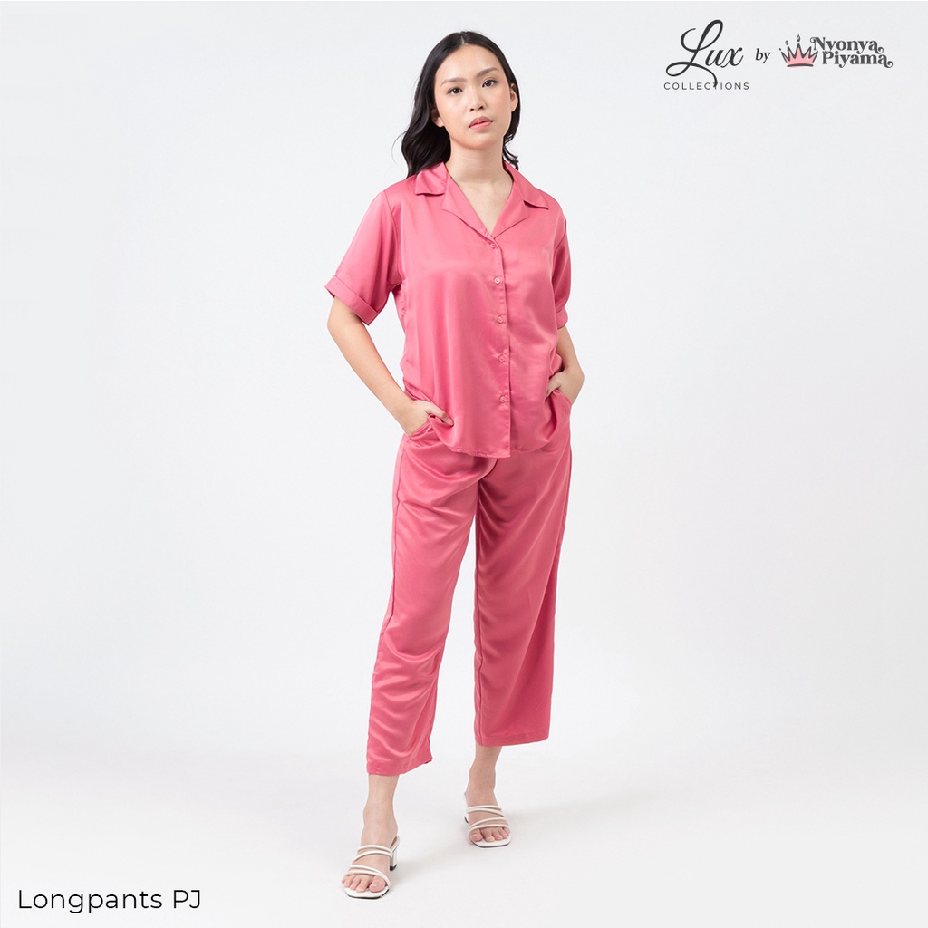 Lux Nyonya Piyama Maxmara Set Piyama (Morganite)-Longpants Pj