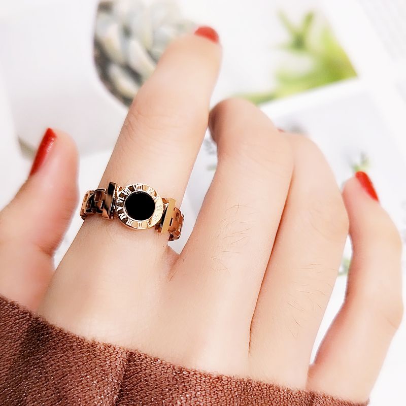 Cincin Titanium Bvl Rosegold Wanita Korean Anti Karatan