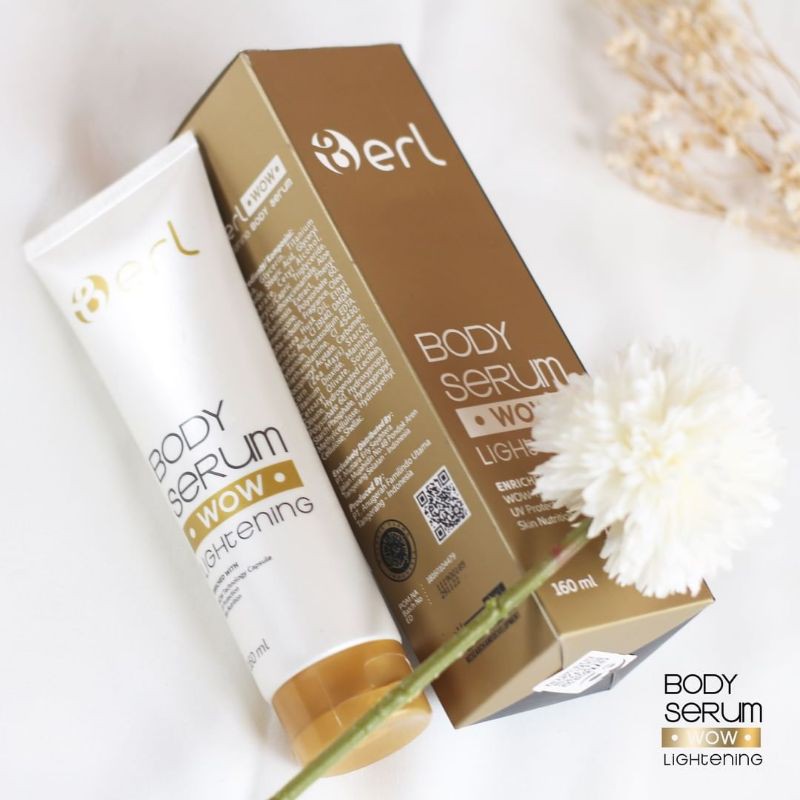 BODY SERUM B ERL COSMETICS, PENCERAH KULIT, PEMUTIH KULIT, PEMUTIH BADAN, LOTION BPOM dan HALAL MUI