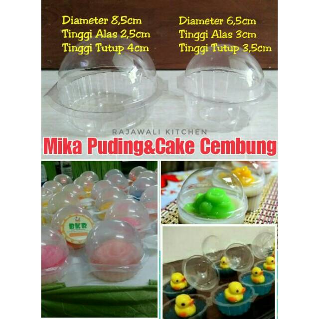 Mika Bolu Puding Bulat Lipat Setengah Bola