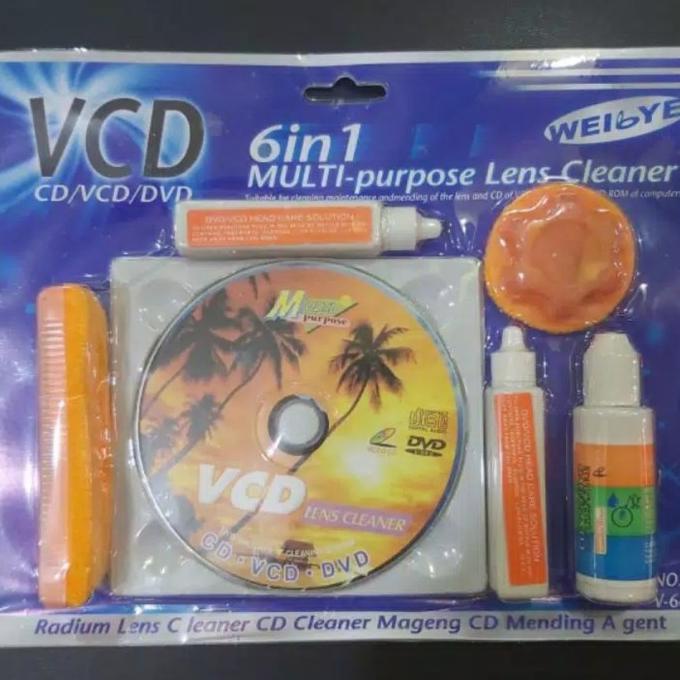 Promo Awal tahun Cleaner Optik DVD/VCD/CD 6 in 1 - Pembersih Optik DVD/VCD Cuci Gudang Awal Tahun