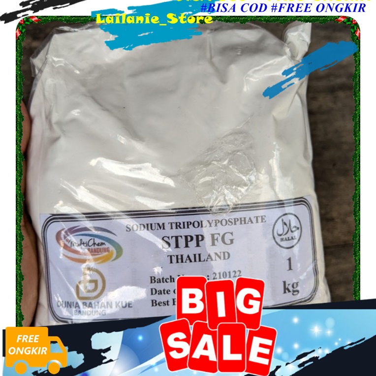 

STTP Food Grade Pengenyal Bakso Sodium Tripolyphosphate Food Grade 1kg Food Grade Pengenyal Bakso Halal