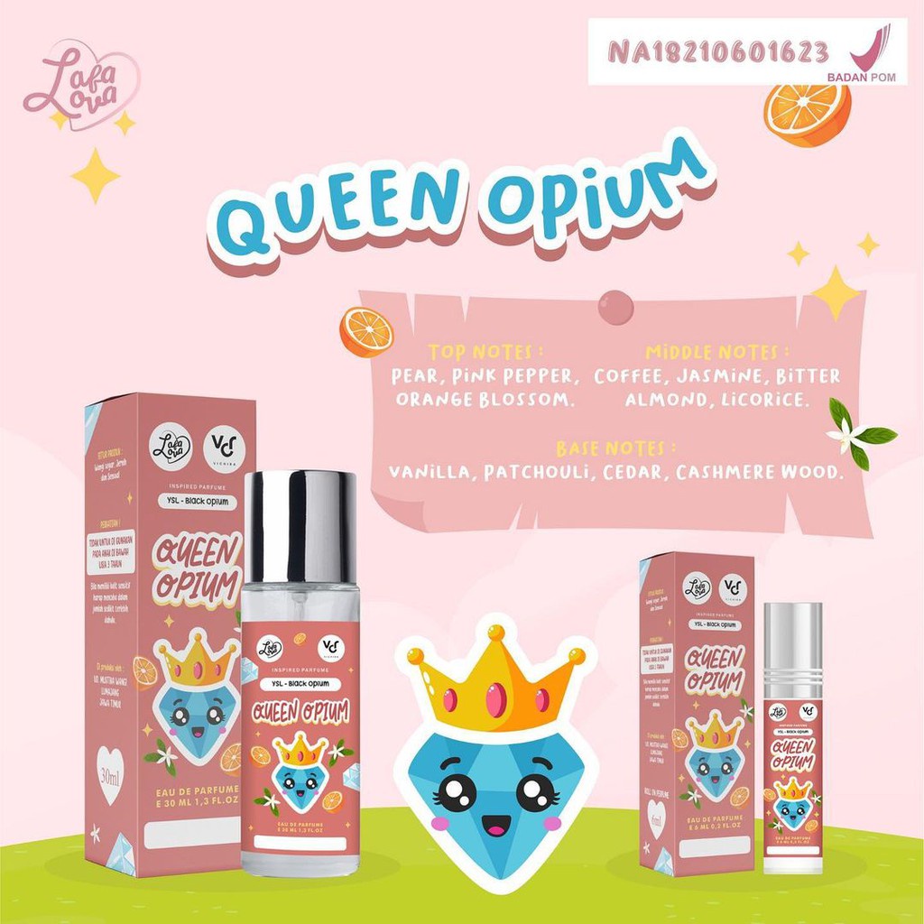 (BPOM) LAFALOVA Parfum Roll On 6ml - Inspired Parfume Lafalova x Vichira Roll On 6ml murah