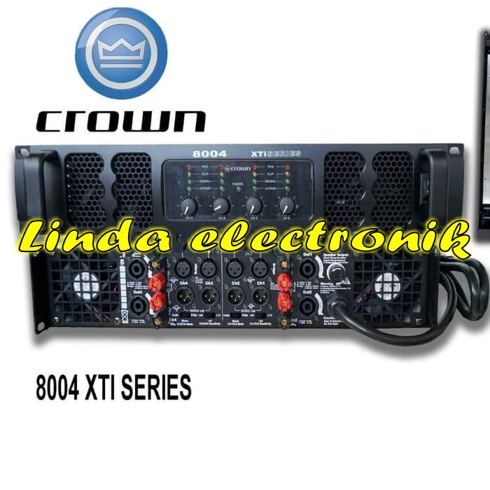 Power crown 8004 XTI series 4 channel 4 x 800 crown 8004xti