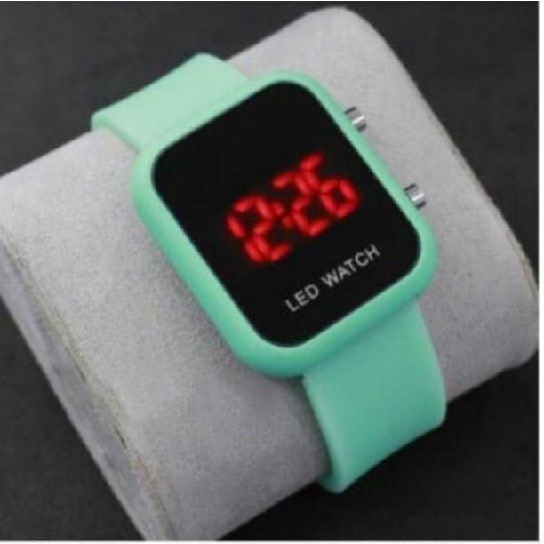 BAJ JAM TANGAN WANITA / PRIA DIGITAL RUBBER LED WATCH IMPORT GROSIR ORIGINAL HIGH QUALITY JF087