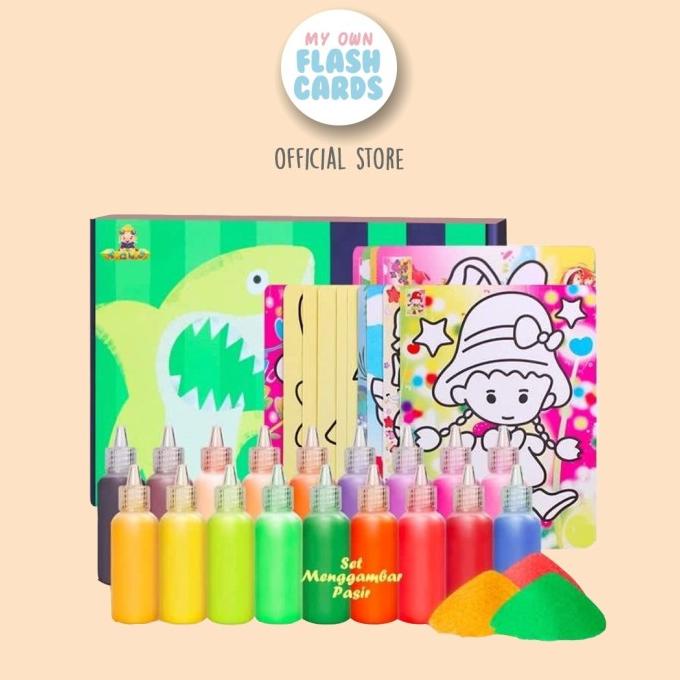 

Sand Art Complete Set - Set Mewarnai Dengan Pasir Creative Painting