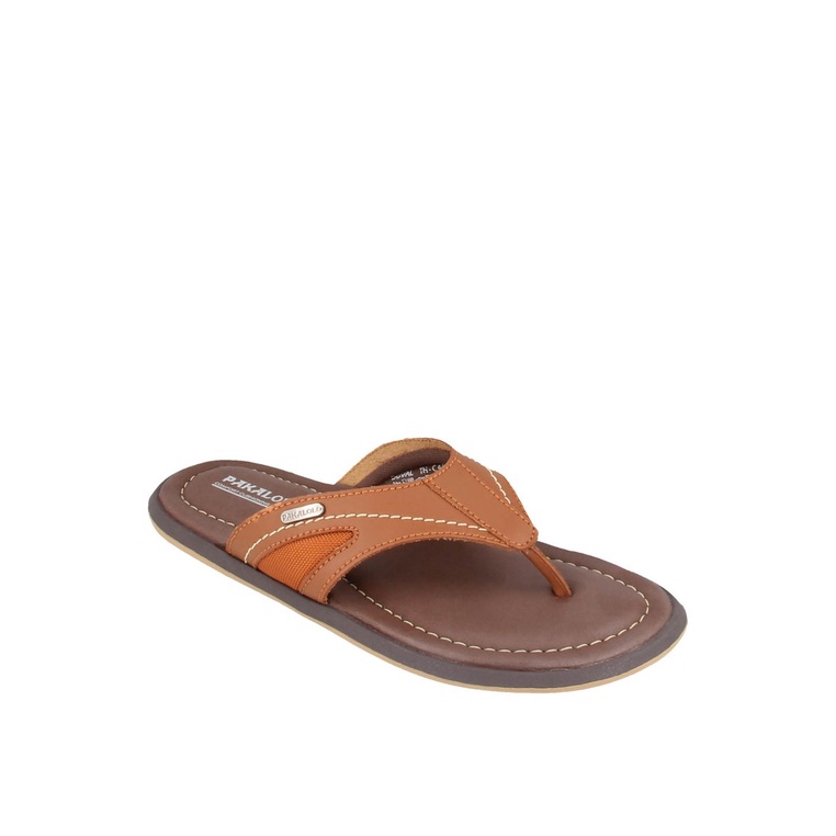 SANDAL JEPIT PAKALOLO PRIA ORIGINAL CASUAL KULIT ASLI COKLAT PB29