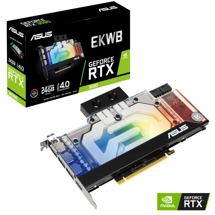VGA ASUS EKWB GeForce RTX3090 24GB GDDR6X HDMI DP-ASUS RTX3090 24G ...