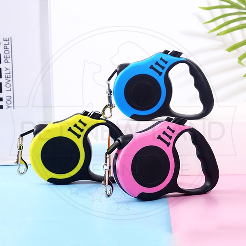 Tali Tuntun Kucing Retractable 3m Tali Harness Kucing Anjing  Aksesoris Hewan Peliharaan