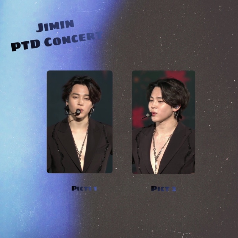 BTS pc / photocard lenticular holo Jimin ptd concert