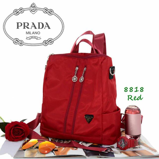 Tas Ransel Cewek Merk PRADA