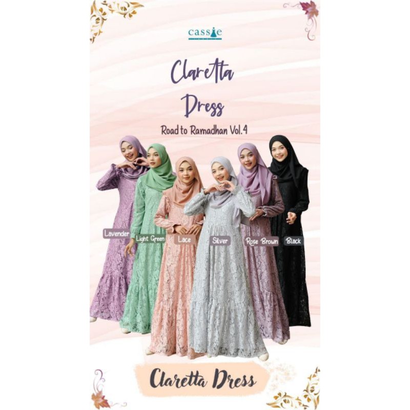 Claretta dress by Cassie Labels / gamis brukat premium