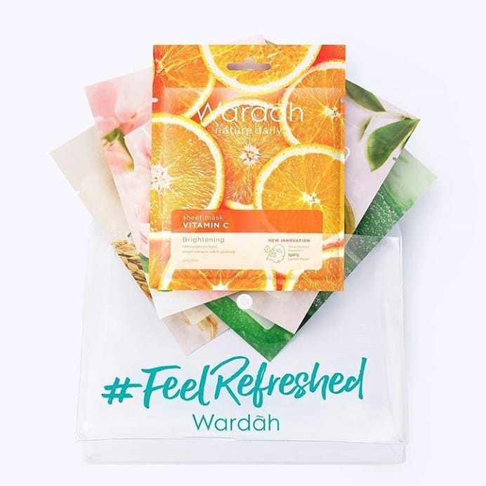 Wardah Nature Daily Sheet Mask 20ml BPOM (VC)