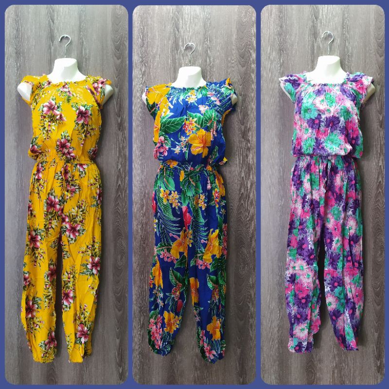 Jumpsuit Bali Rayon | Jumpsuit Bunga Panjang