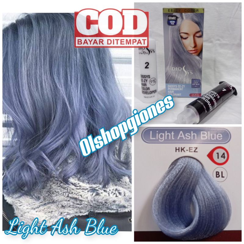 Cat rambut hair color Diosys 100ml col. LIGHT ASH BLUE promo murah