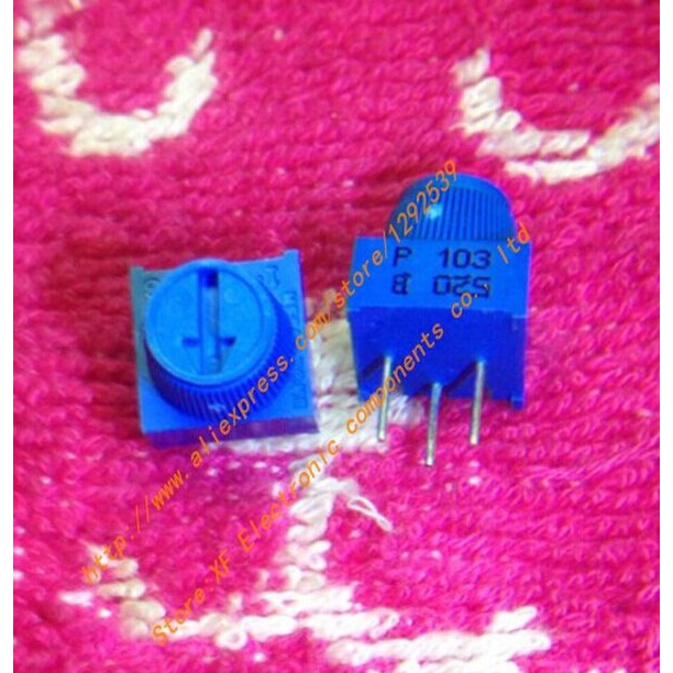 5pcs 3386p 10k 3386p 1 103 Trimpot Potentiometer 10k With Knob New Electronic Components Semiconductors Potentiometers Variable Resistors