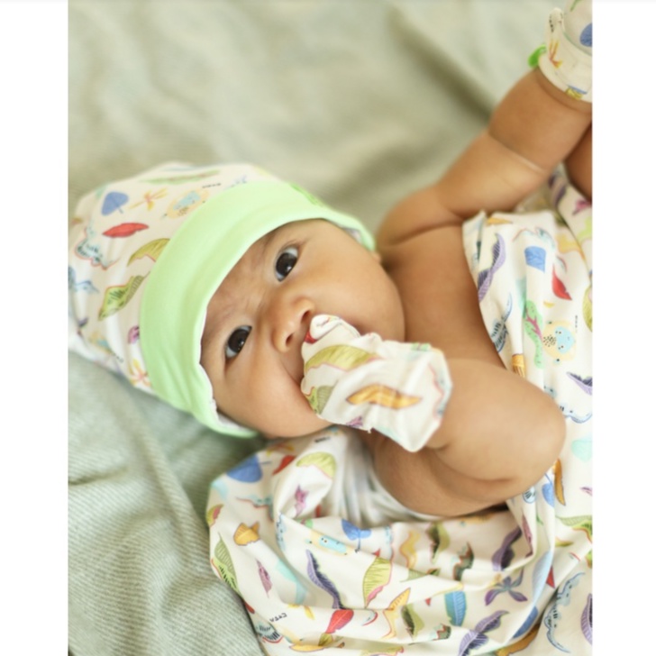 Hamako Beanie - Topi Bayi Tencel LUXE Baby Hat Bennie Topi Bayi Topi Anak Bayi Newborn Lucu Aksesoris Kepala Rambut Baby Beanie