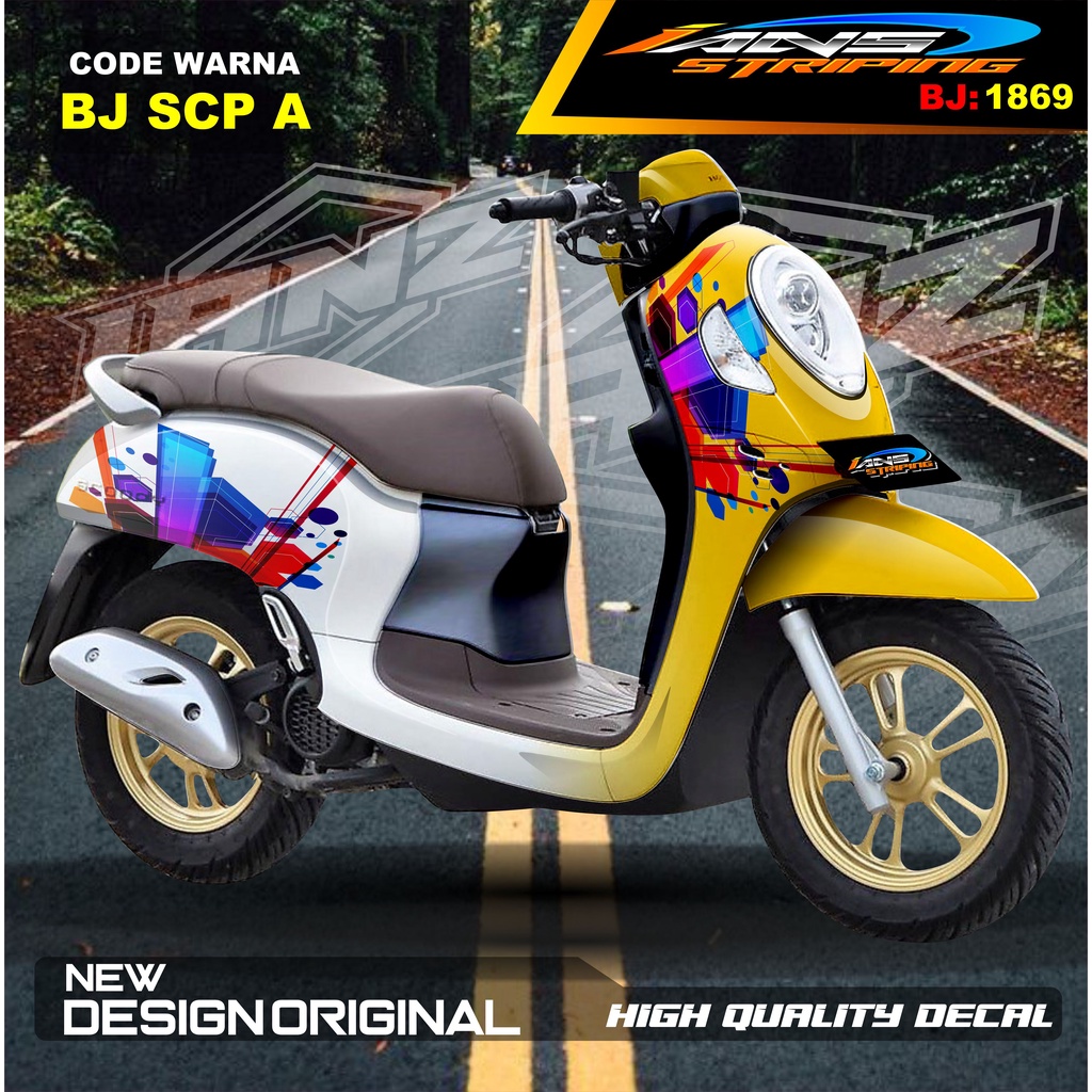 STIKER DECAL FULL BODY SCOOPY / STICKER ALL NEW SCOOPY / STIKER FULL BODY SCOOPY TERMURAH / STIKER MOTOR SCOOPY / STIKER MOTOR