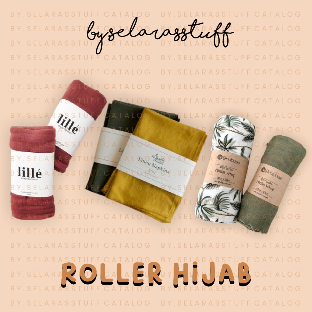 ROLLER HIJAB/Roll Hijab Custom/Label Pengikat Kerudung/Label Pengikat Kaoskaki/Label Pengikat baju