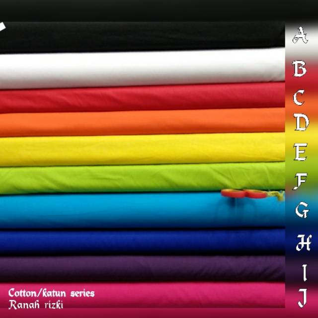 K001a Kain Meteran Polos Katun Poplin 58 Harga Per 50cm Shopee Indonesia