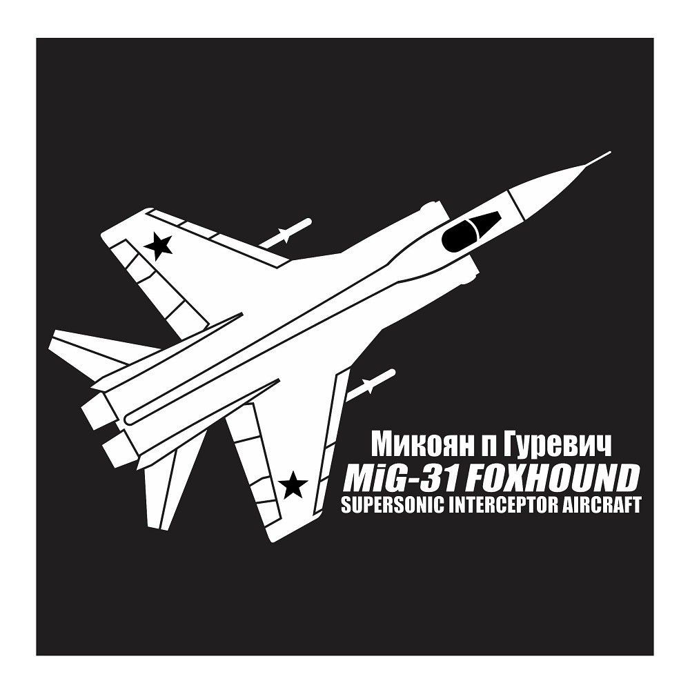 

Mikoyan Gurevich MiG-31 Foxhound, Cutting Sticker