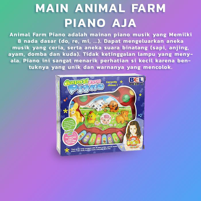 MAINAN BAYI ANIMAL FARM PIANO BUNYI BUNYIAN NOT PIANO MUSIKAL BAYI new