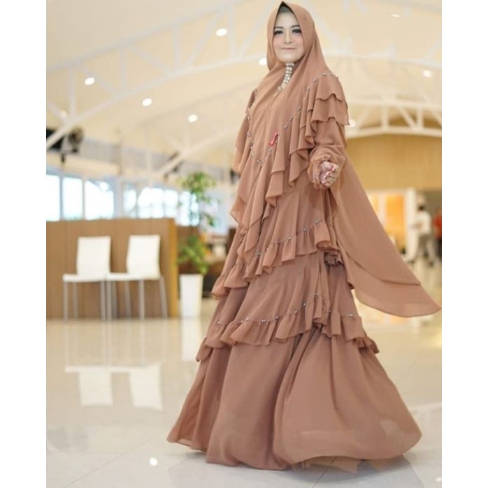 Syenna Dress + Khimar Original Product by AIFA BUTIK SYARI