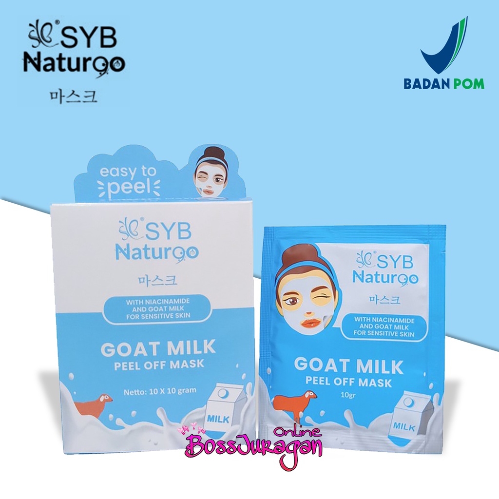 (BOSS) (Sachet) SYB NATUR90 Peel Off Mask | SYB Masker Naturgo